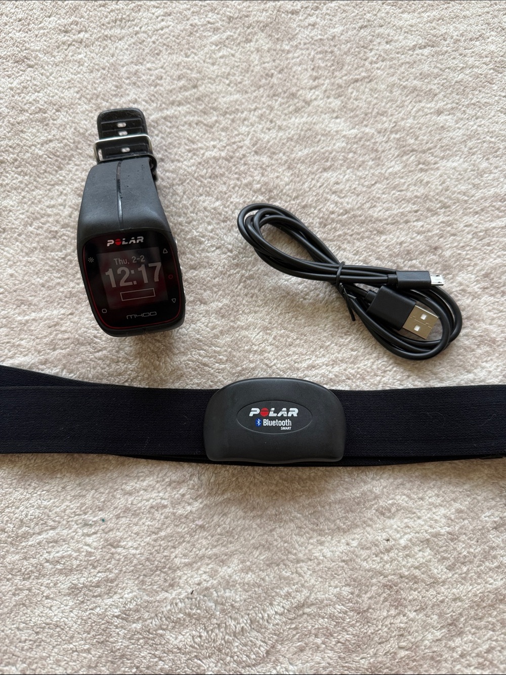 Polar M400 GPS Running Watch w/ Charger